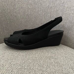 CROCS-womens Leigh Ann Slingback Wedge Wedges size 7